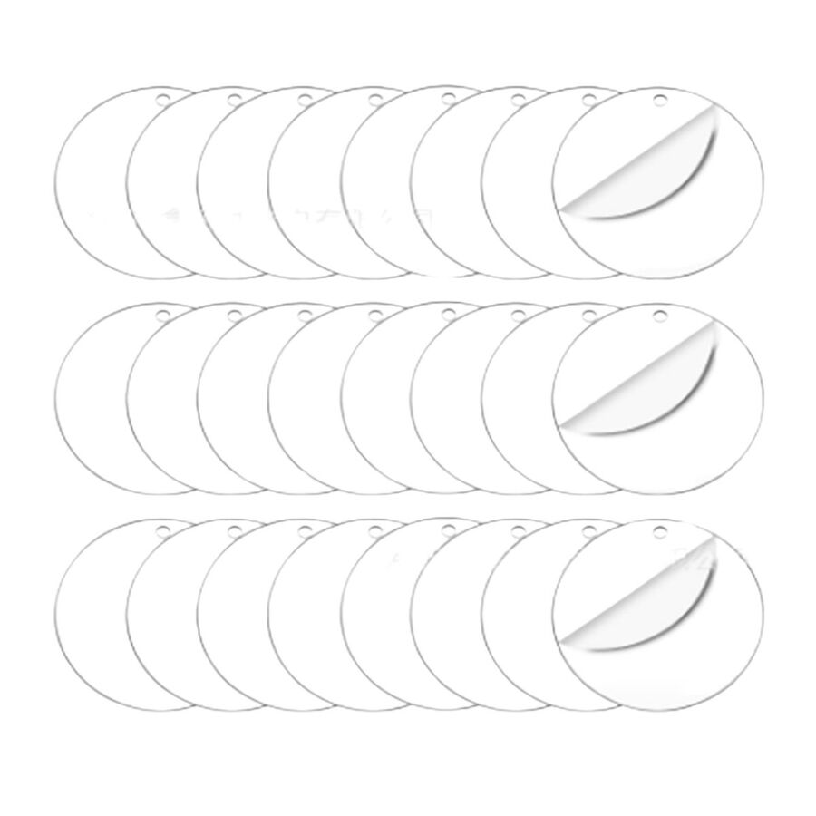 20 llavero acrilico redondo 50x1mm