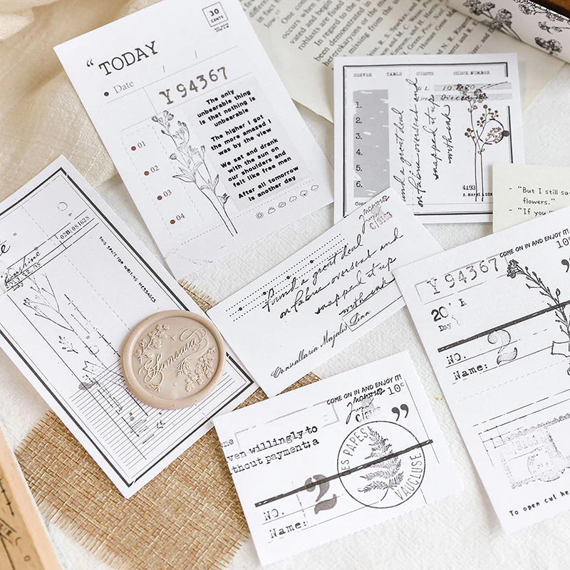 Tarjetas decorativas / etiquetas (20 unidades)