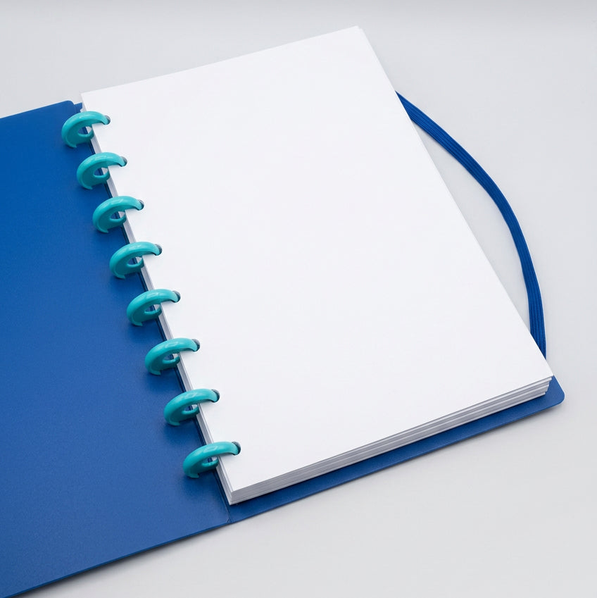 Libreta A5 con Tapa de Ondas en Relieve