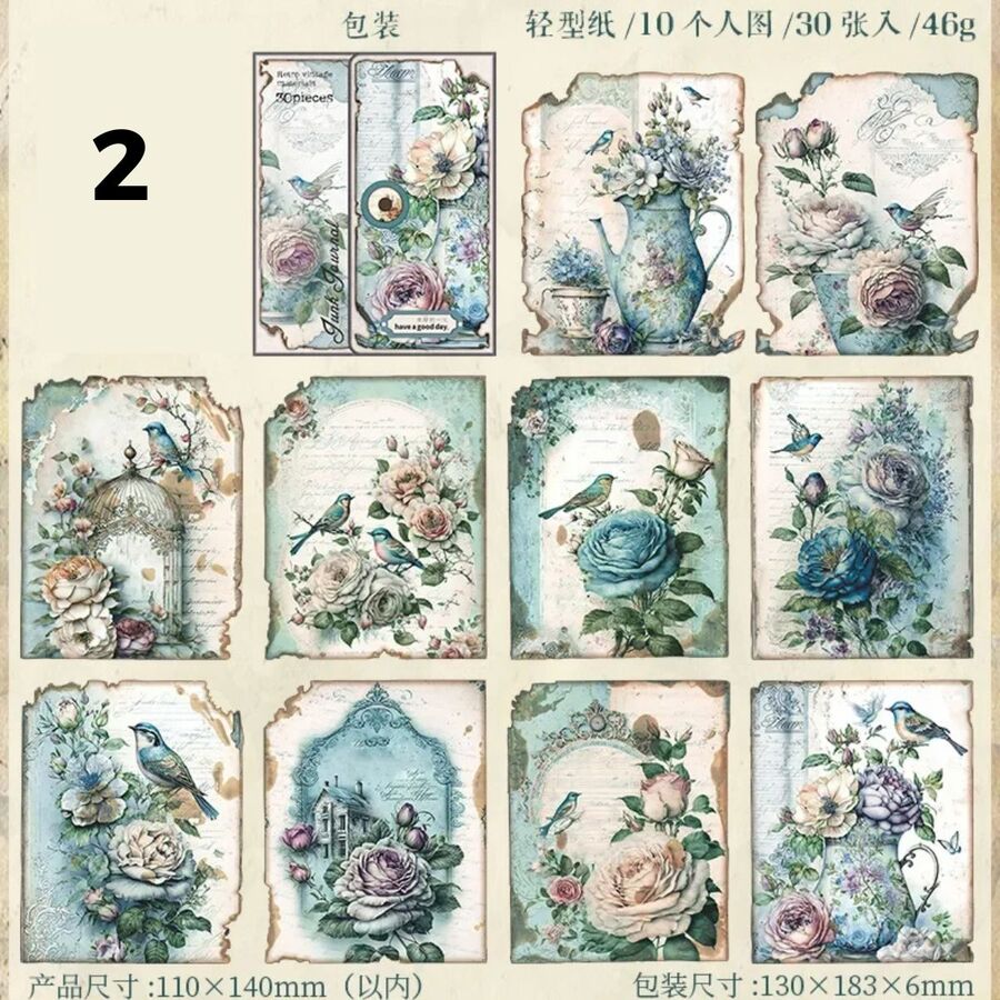 Papeles retro vintage