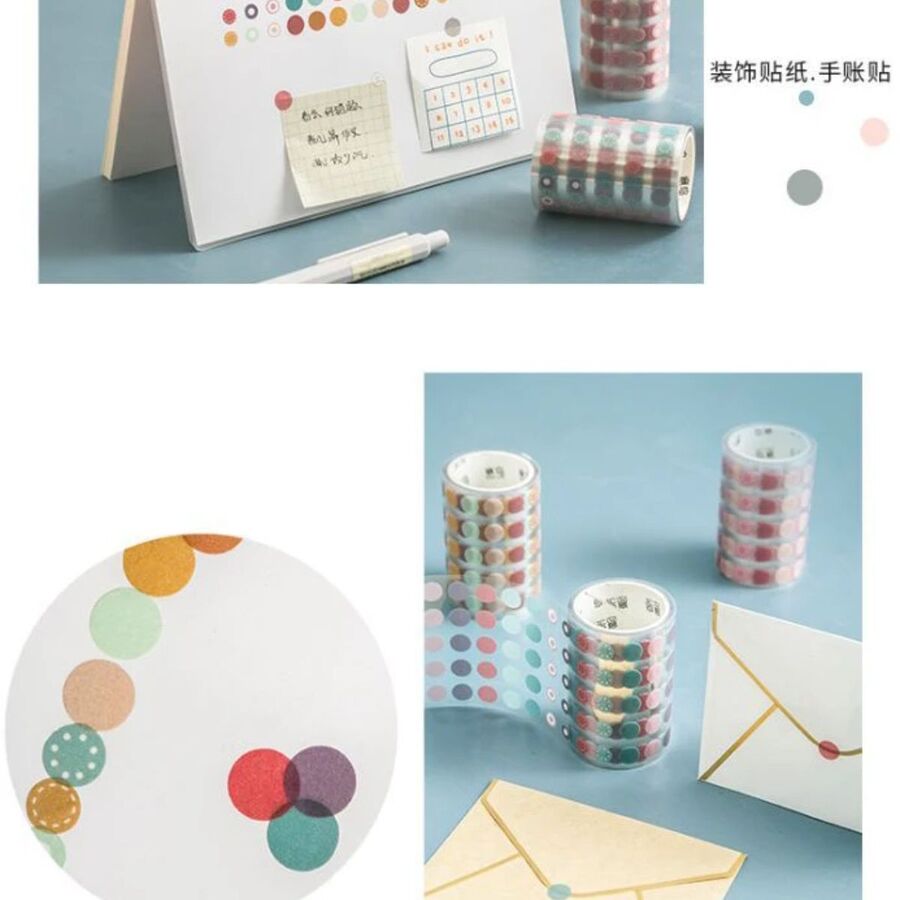 Cinta adhesiva de puntitos