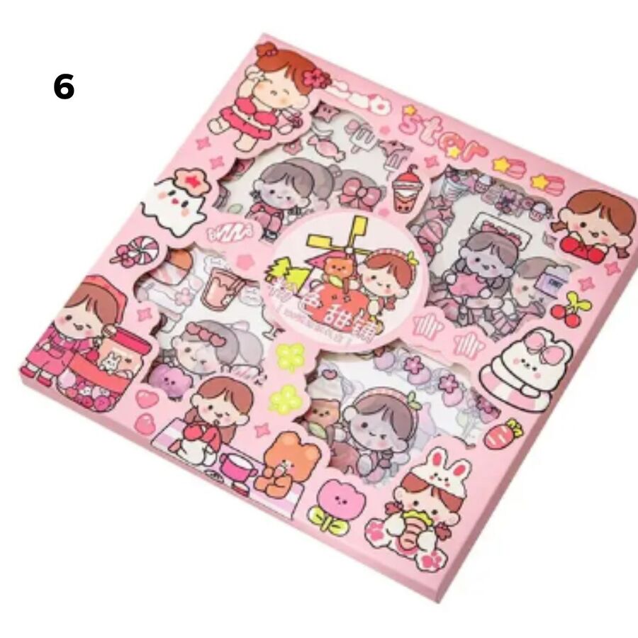 Caja 100 planchas stickers pet
