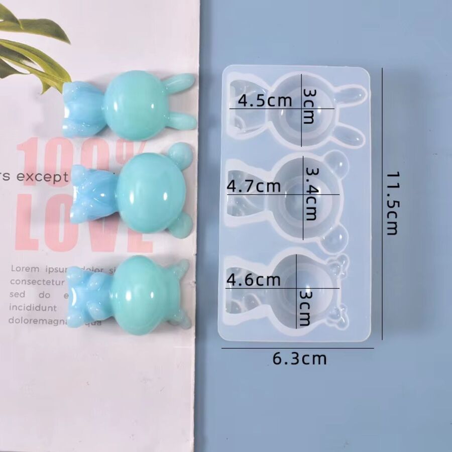 Molde de silicona ositos - 29737