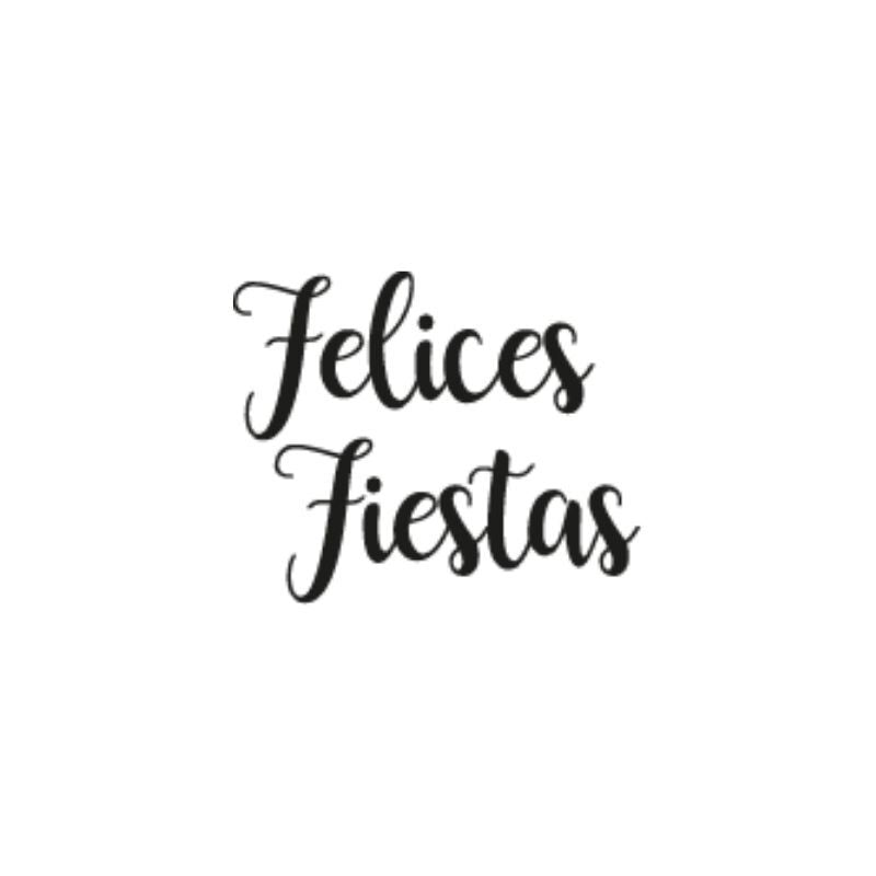 Sello Silicona Felices Fiestas 02