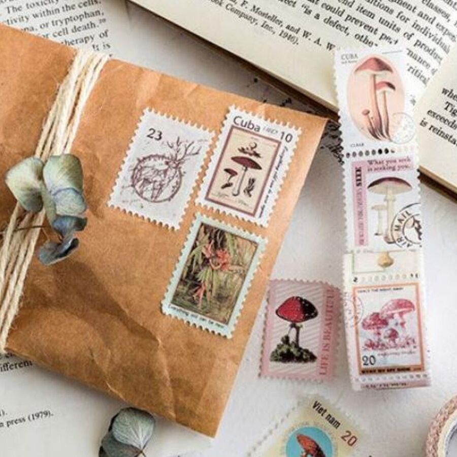 WASHI TAPE ESTAMPILLAS