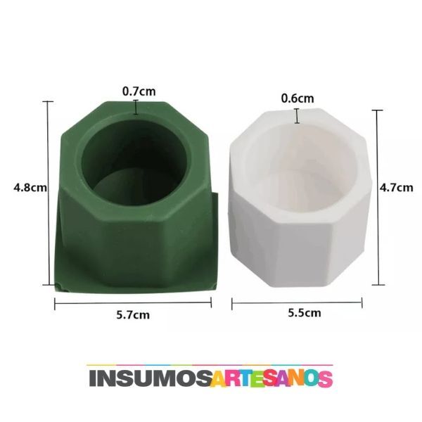 Molde De Silicona Macetas