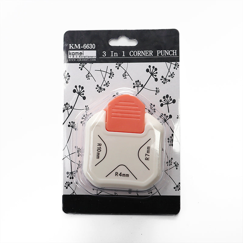 Perforadora Esquinas 3 Tamaños En Uno