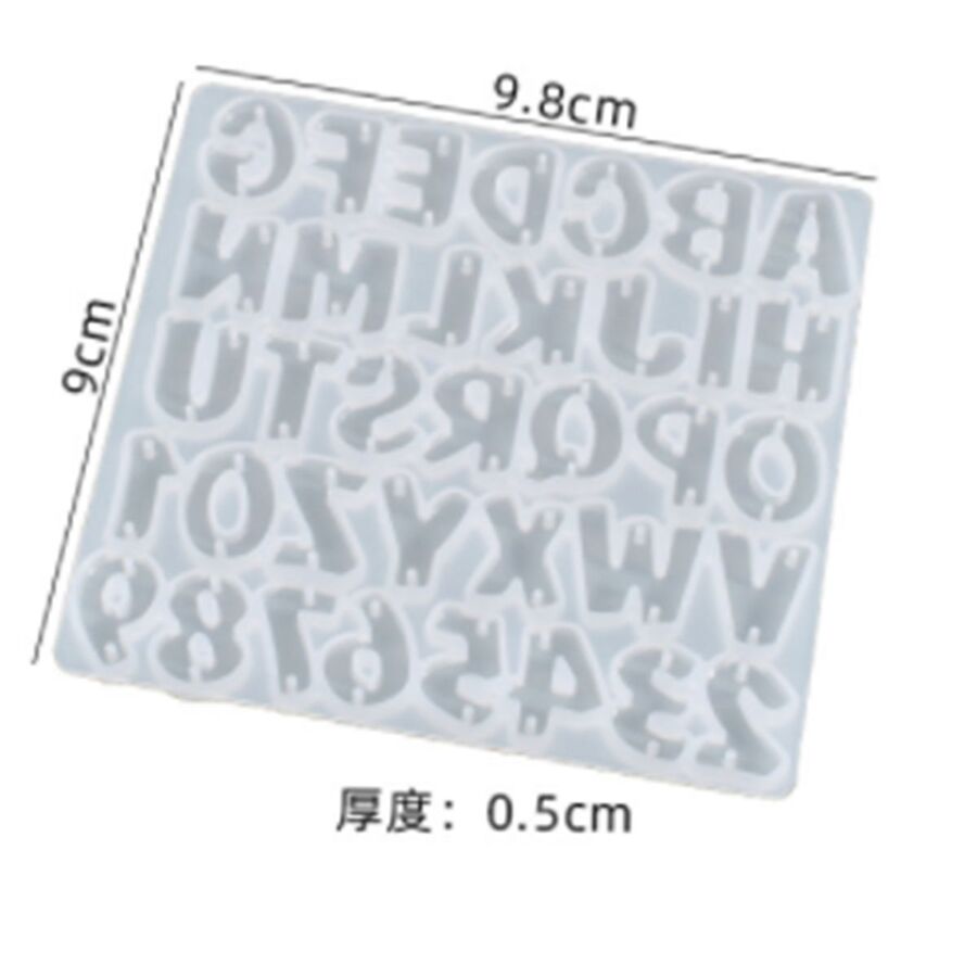 Molde silicona letras - 30050 C2