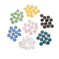 12 Dije Esmaltado Signos Colores