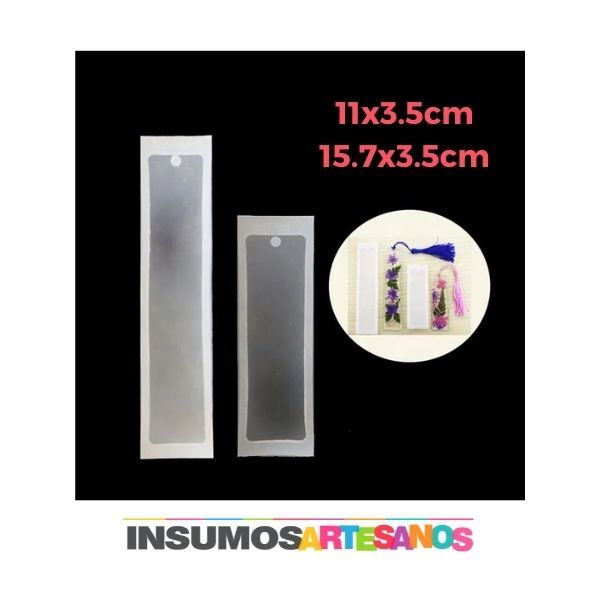 Set Molde Marca Paginas Silicona Resina