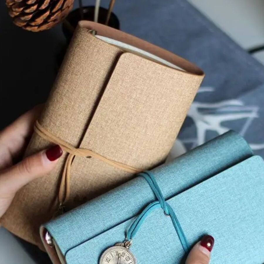 Midori Bitacora con anillas ecocuero