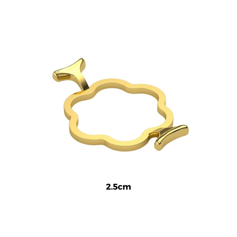 Molde metal para lacre flor 2,5cm
