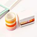 SET 6 WASHIS TAPE TONOS NARANJAS/ROSAS