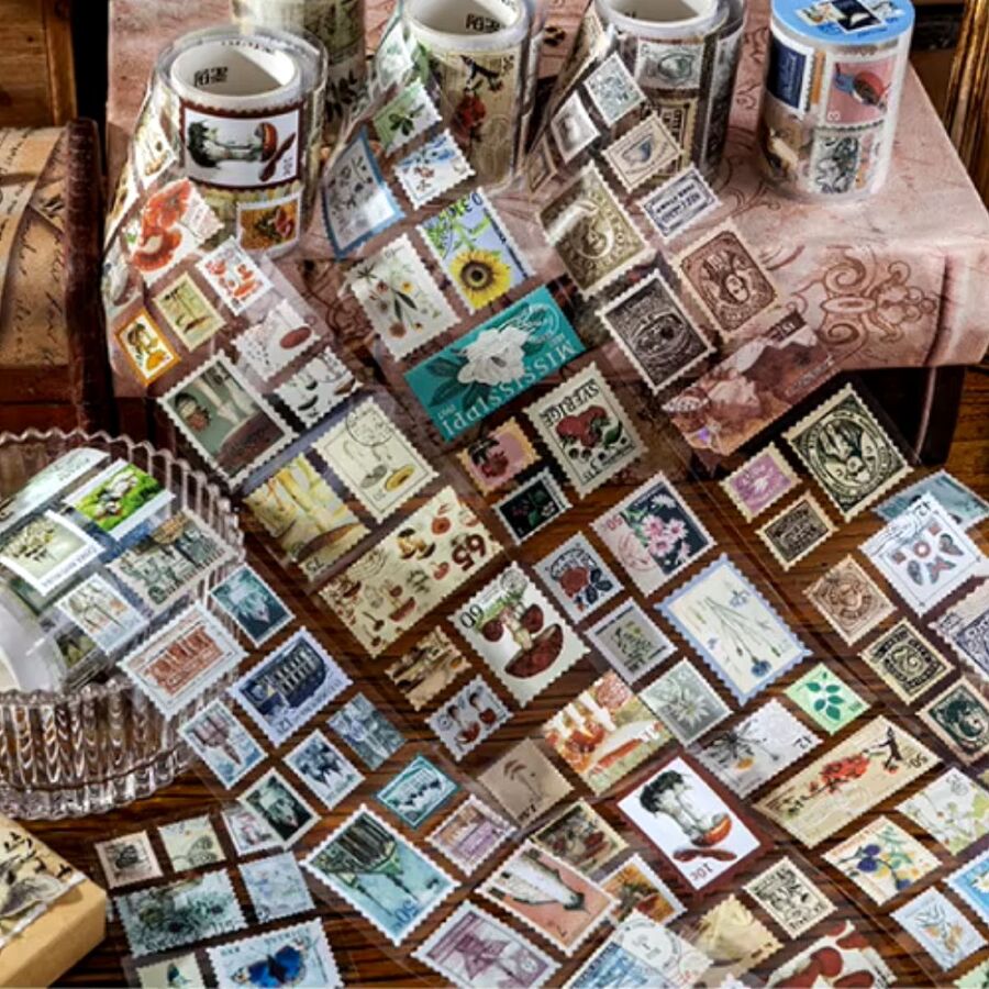 ESTAMPILLAS EN ROLLO STICKERS