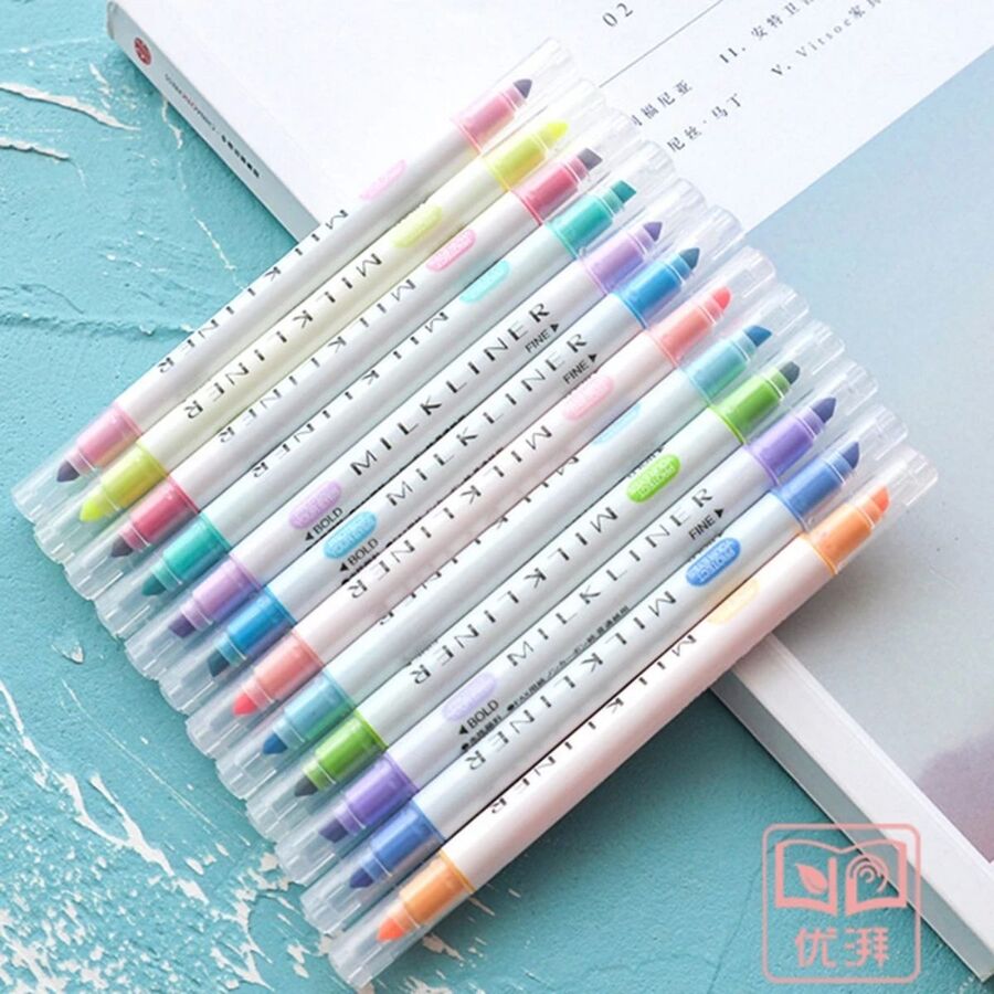 Caja de Resaltadores de doble punta