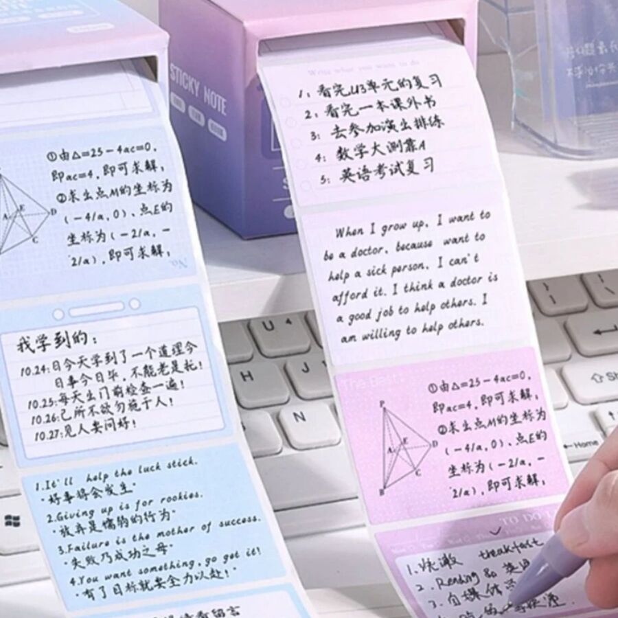 Caja notas adhesivas