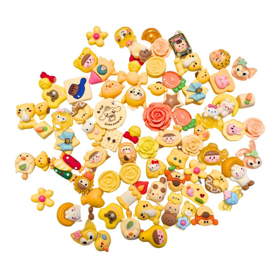 CHARMS PACKS AMARILLOS 80 UNIDADES