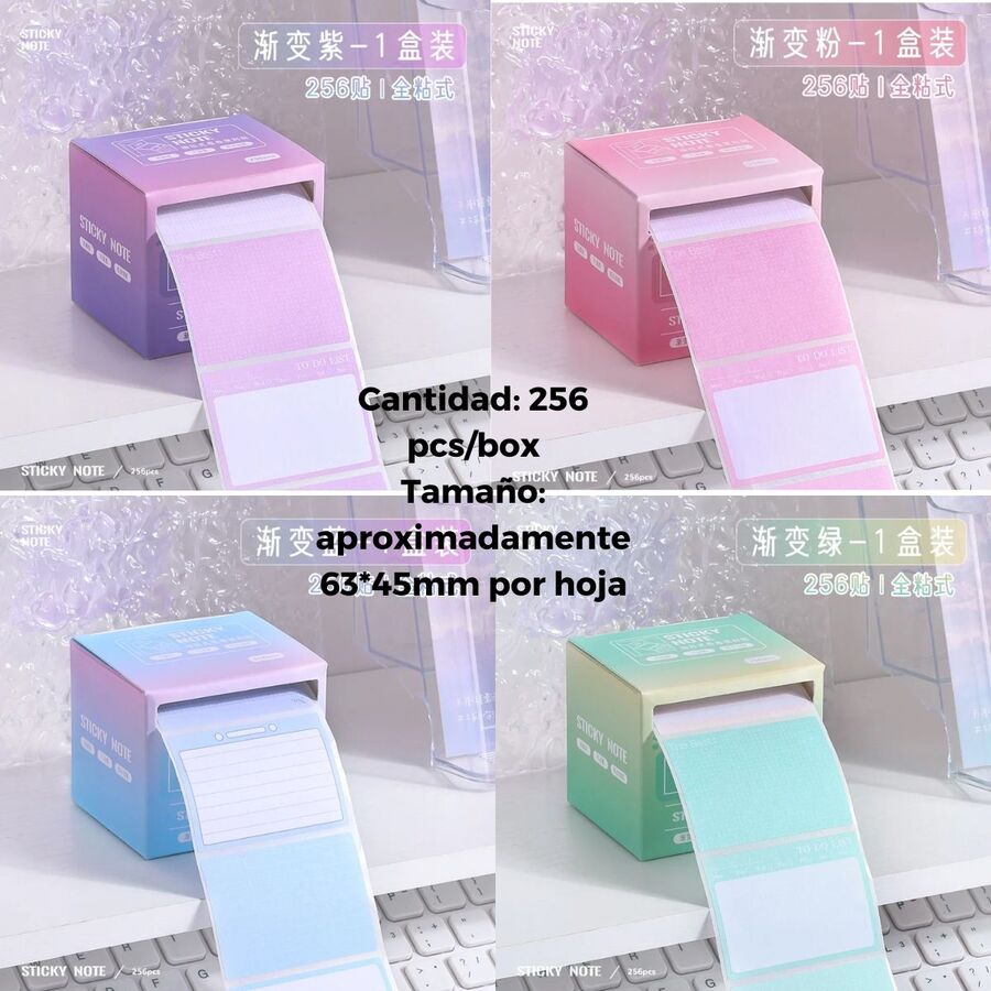 Caja notas adhesivas