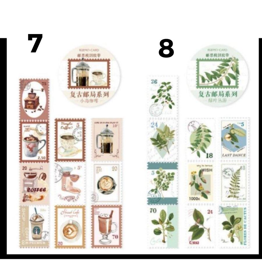 WASHI TAPE ESTAMPILLAS