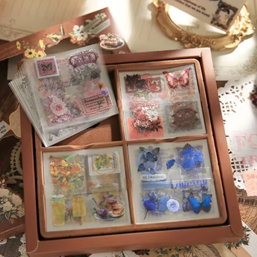 Caja stickers pet 100 hojas Romantic