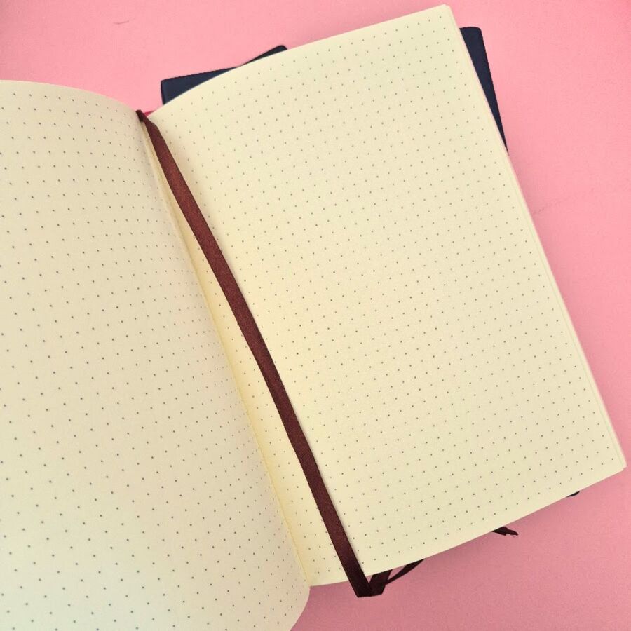 Cuaderno pu tapa semi blanda hojas puntitos A5 30699