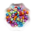 100 CUENTAS CARITAS MULTICOLOR