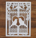 T1131 Troqueles Jaula Pajaro Tarjeta
