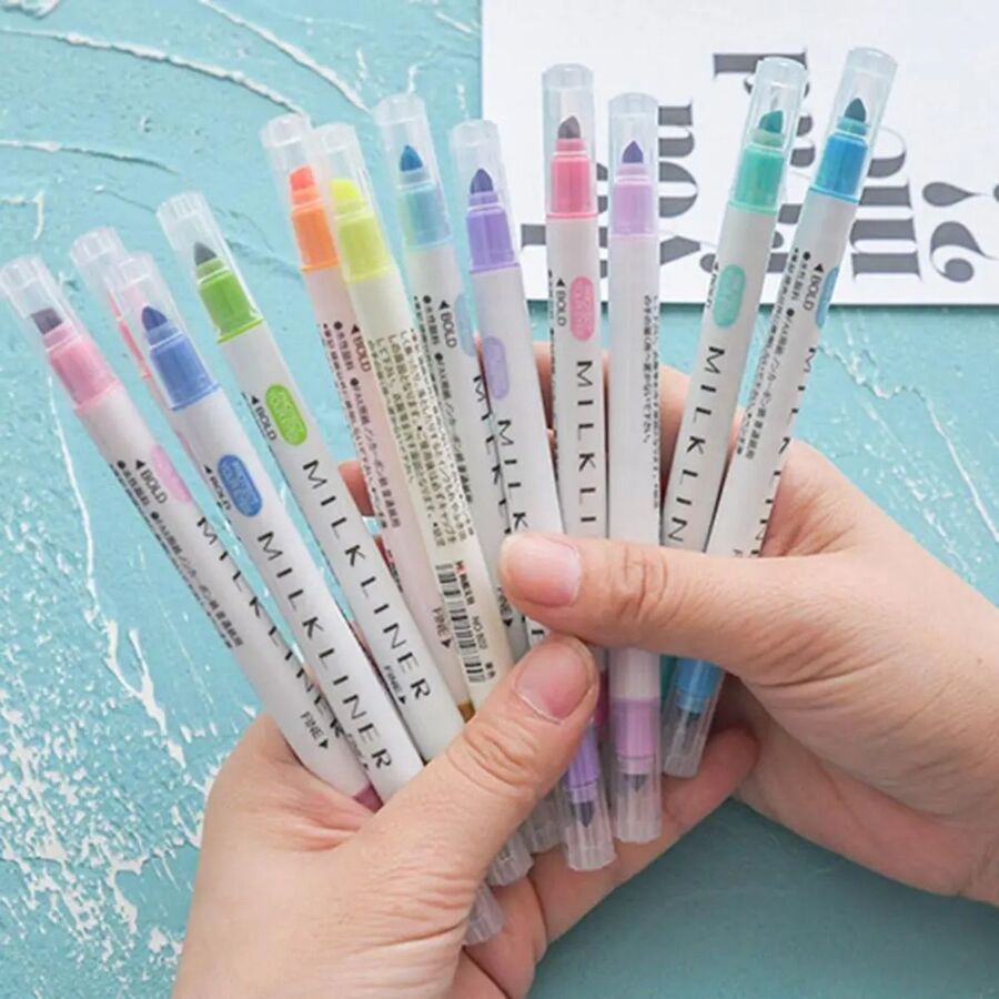 Caja de Resaltadores de doble punta