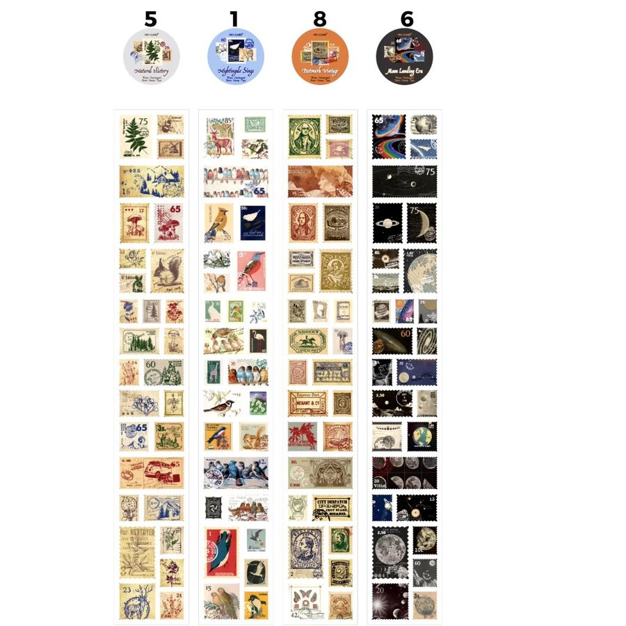 ESTAMPILLAS EN ROLLO STICKERS