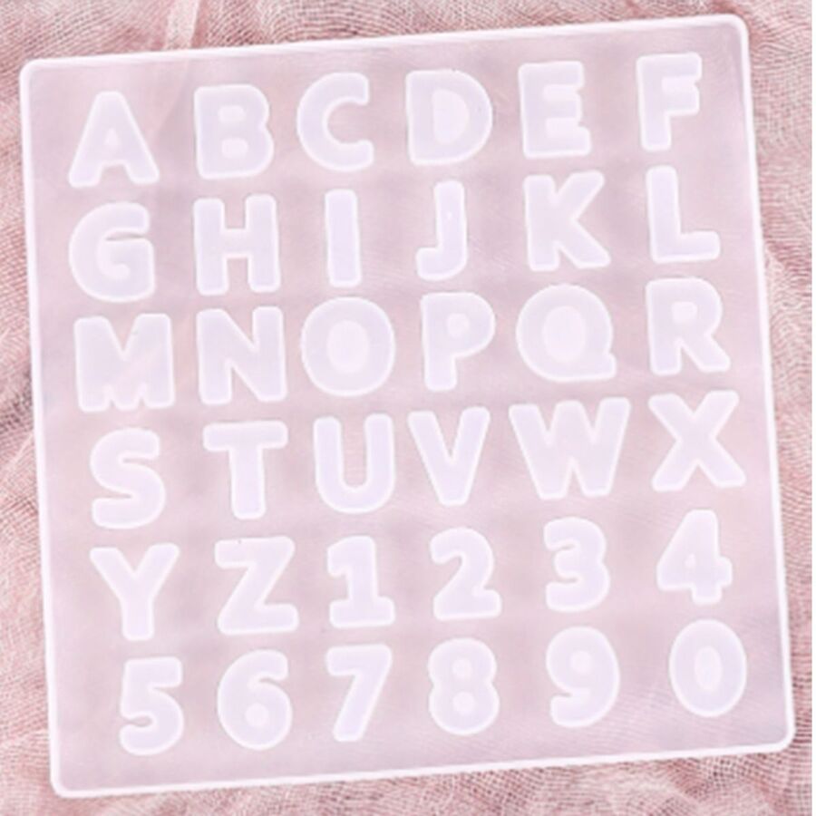 MOLDE SILICONA LETRAS CHICAS