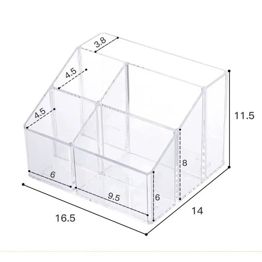 Porta lapiz transparente de acrílico escritorio
