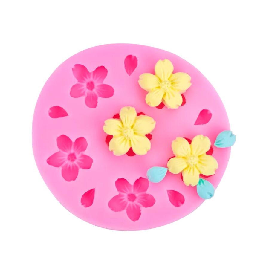 Molde de silicona flores 30822
