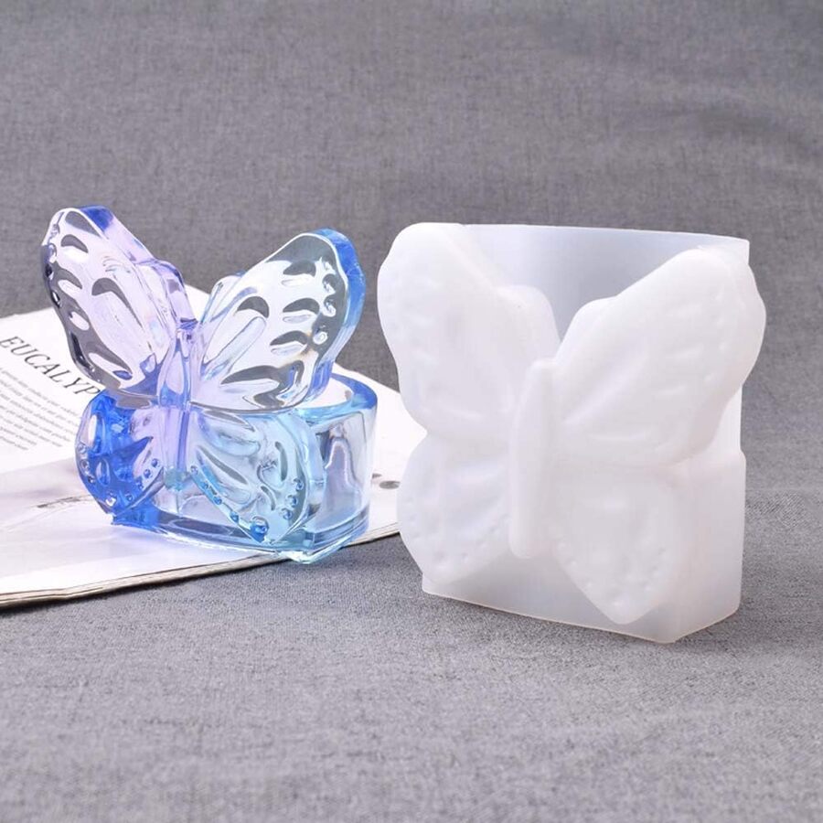 Molde de silicona porta vela mariposa - 29735