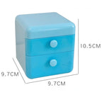 Organizador almacenamiento con tapa cajones para escritorio