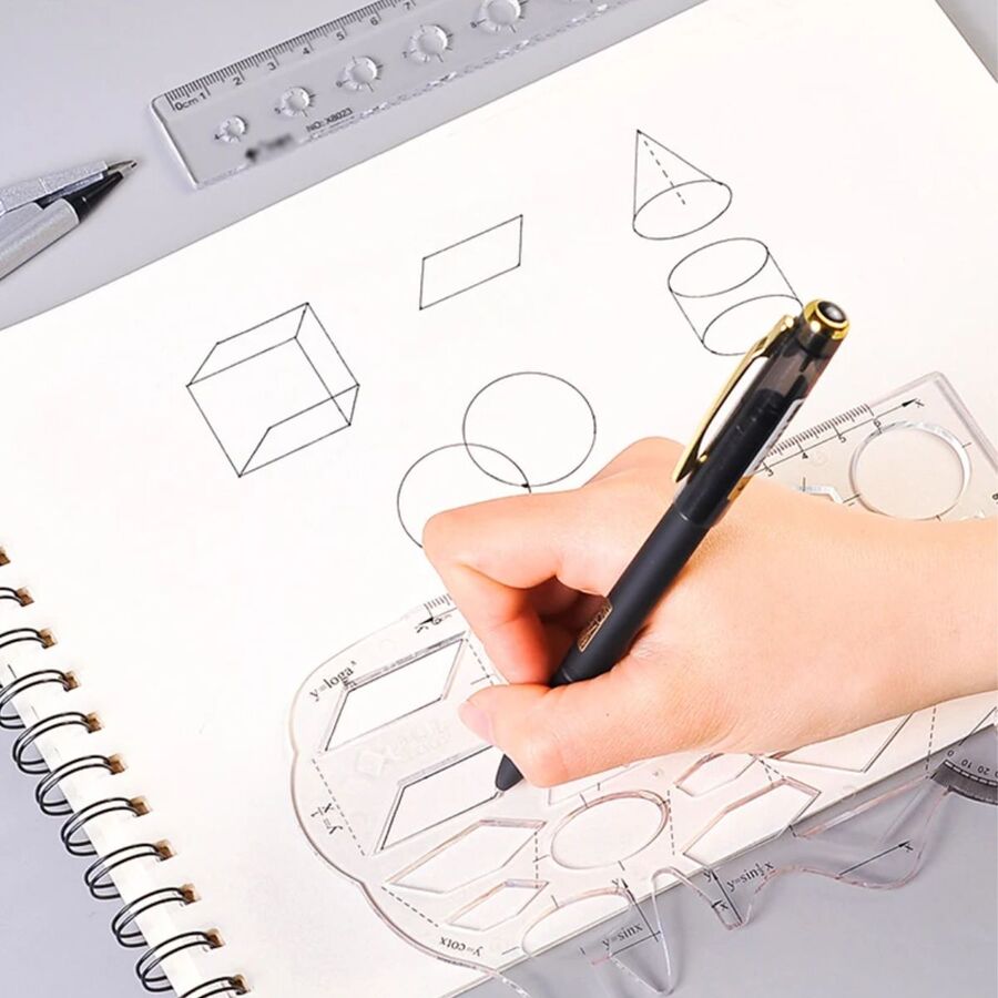 Regla geometria graficas multifuncion