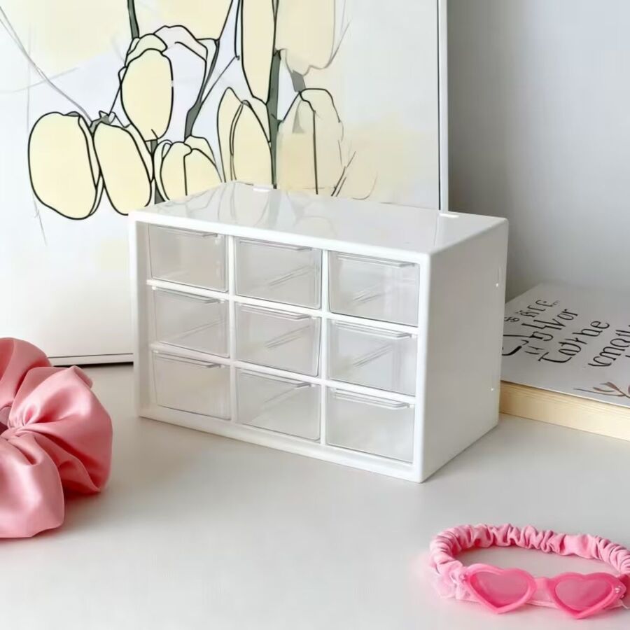 Cajonera Organizadora Blanca 9 cajones