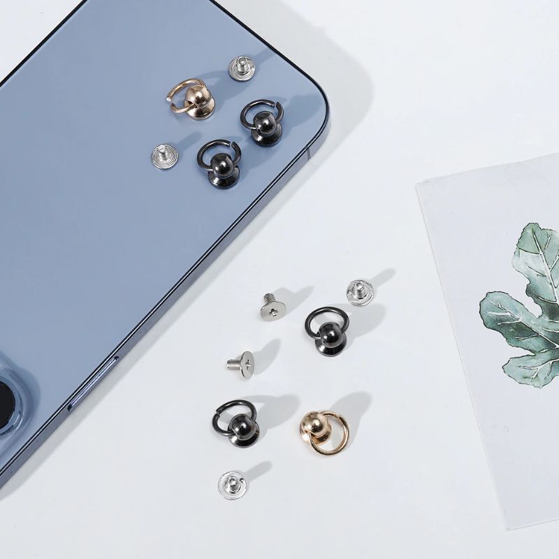 10 Soporte Colgante Celular Plateado