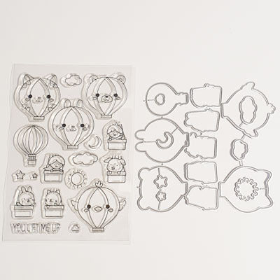 Sello Silicona Con Troqueles Modelo Globo R0265