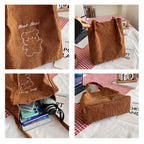 Bolso de mano de pana de moda EXCLUSIVO WEB