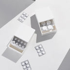 Caja de almacenamiento de escritorio con tapa abatible