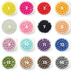 50g Perlas con orificio colores 4mm