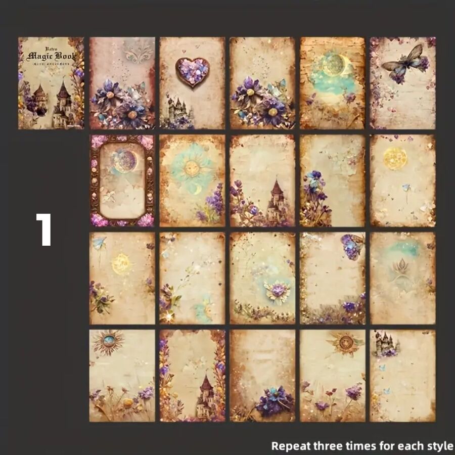 Set papeles gotic Serie Academia Mágica