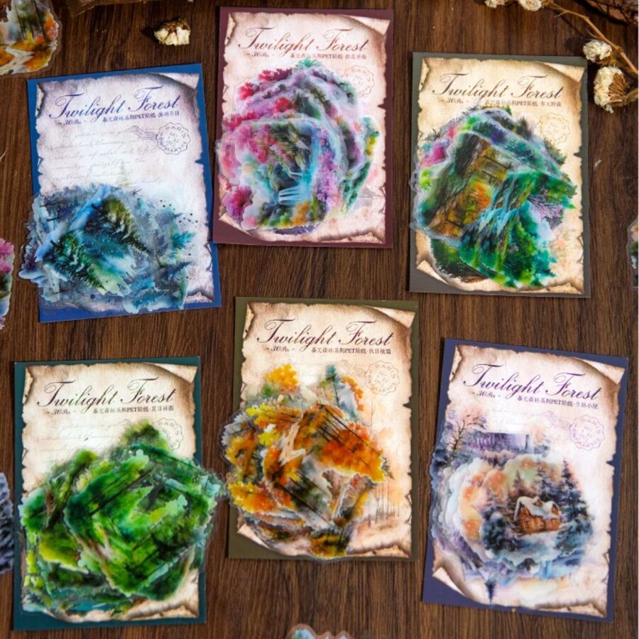 STICKERS BOSQUES PET