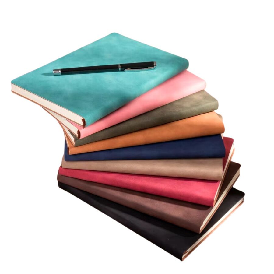 Cuaderno pu tapa semi blanda hojas lisas A5