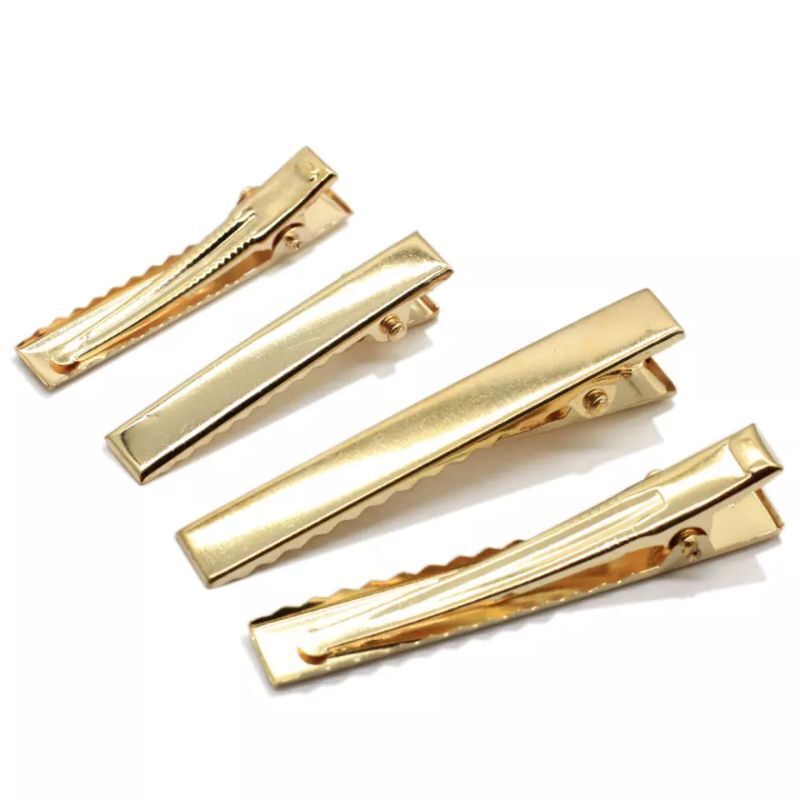 10 Broches Pinza Dorado 4.1cm