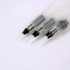 Set De 3 Pinceles Con Depósito Agua
