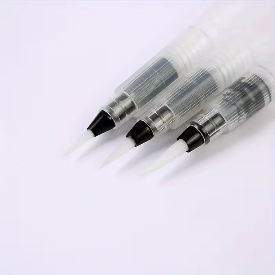 Set De 3 Pinceles Con Depósito Agua