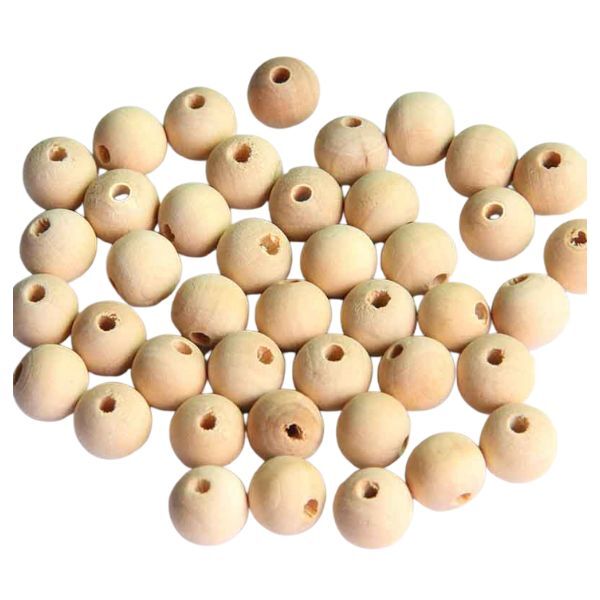 100 Esfera 8mm Madera Natural