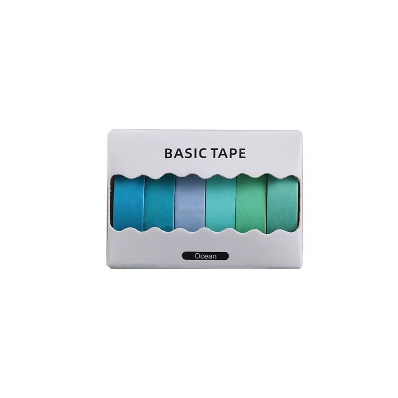 Set 6 Washi Tape Modelo Celeste