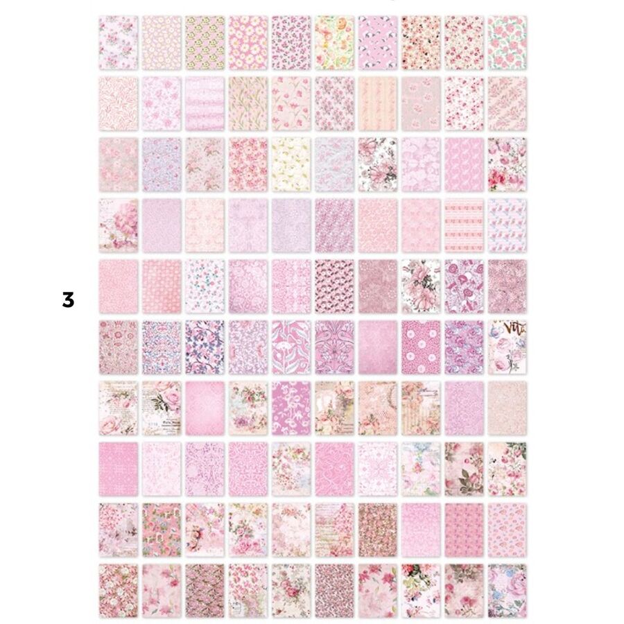 Libro 100 papeles florales